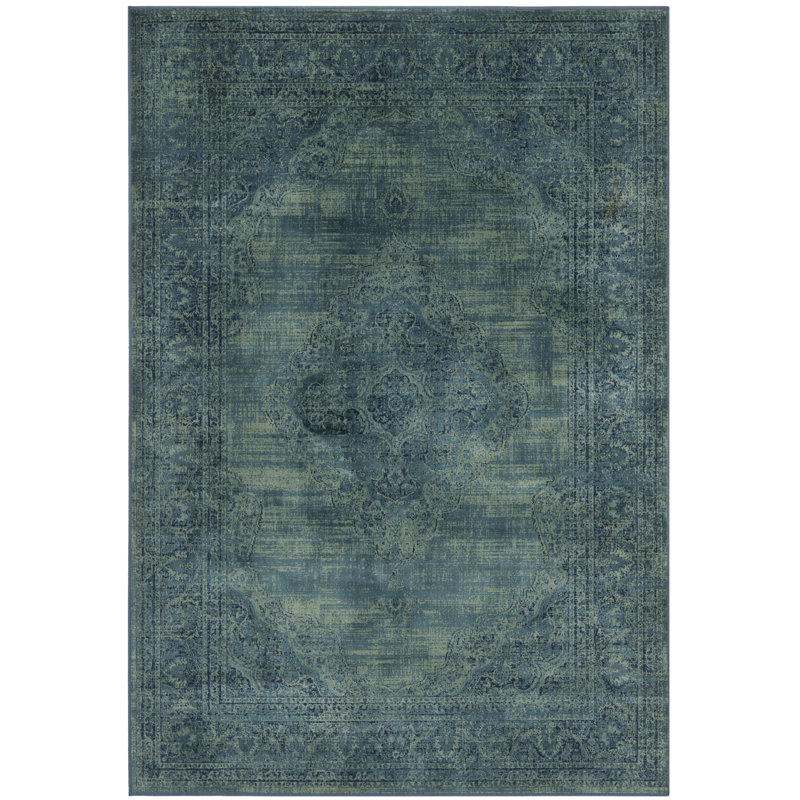 Mistana Makenna Power Loomed Turquoise/Blue Area Rug & Reviews Wayfair